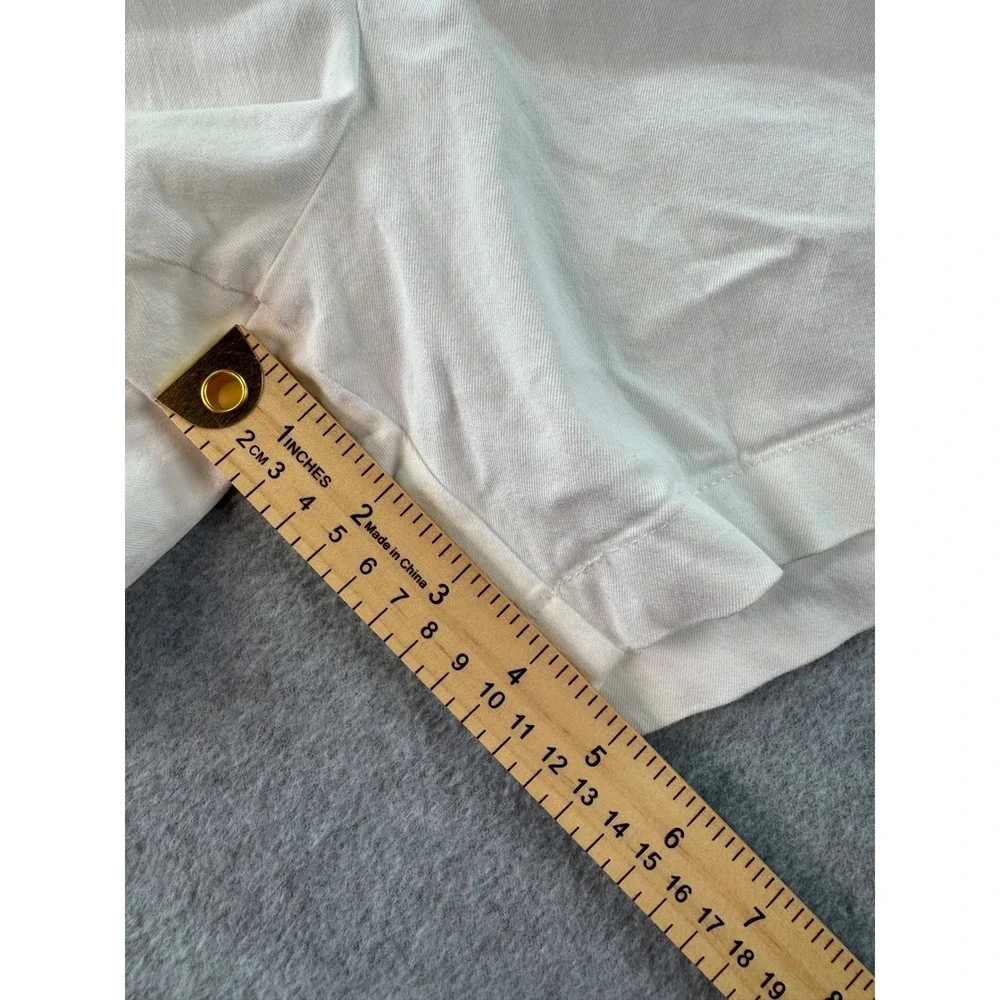Boston Proper Twill Pull-On Five-Inch Short 16 White Pockets Stretch Casual